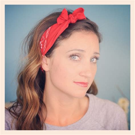 bandana headband with bow|More.